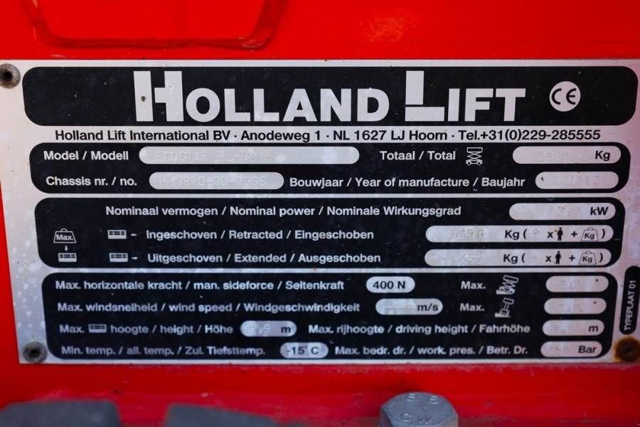 Teleskoparbeitsbühne типа Holland Lift Ecostar HL-7810 Electric, 10m Working Height, 450k, Gebrauchtmaschine в Groenlo (Фотография 5)
