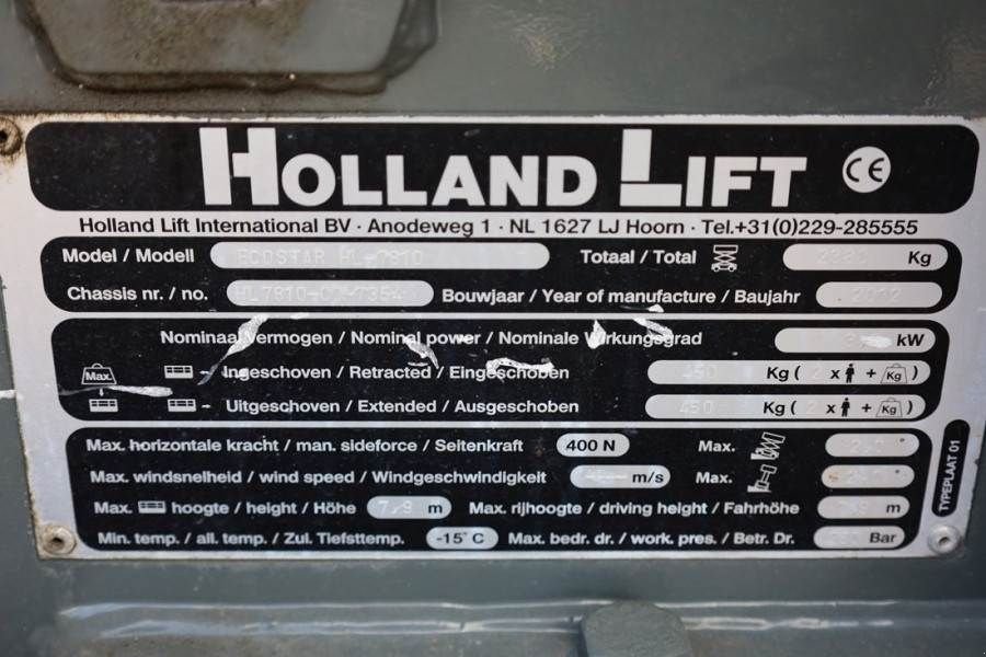 Teleskoparbeitsbühne типа Holland Lift Ecostar HL-7810 Electric, 10m Working Height, 450k, Gebrauchtmaschine в Groenlo (Фотография 7)