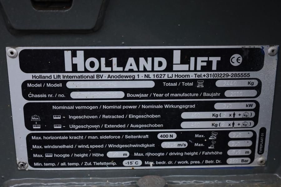 Teleskoparbeitsbühne tipa Holland Lift Ecostar HL-7814 Electric, 10m Working Height, 450k, Gebrauchtmaschine u Groenlo (Slika 7)