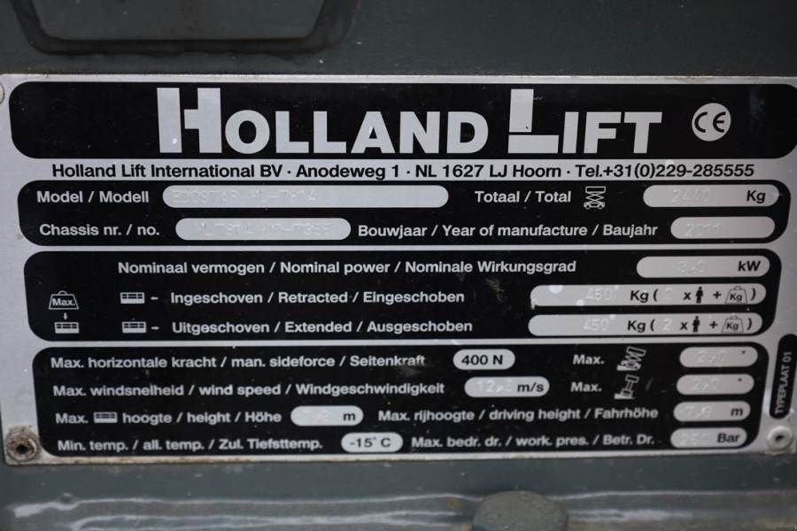 Teleskoparbeitsbühne des Typs Holland Lift Ecostar HL-7814 Electric, 10m Working Height, 450k, Gebrauchtmaschine in Groenlo (Bild 7)