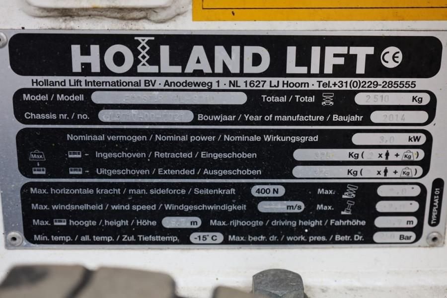 Teleskoparbeitsbühne tip Holland Lift Ecostar HL-9710 Electric, 12m Working Height, 325k, Gebrauchtmaschine in Groenlo (Poză 7)