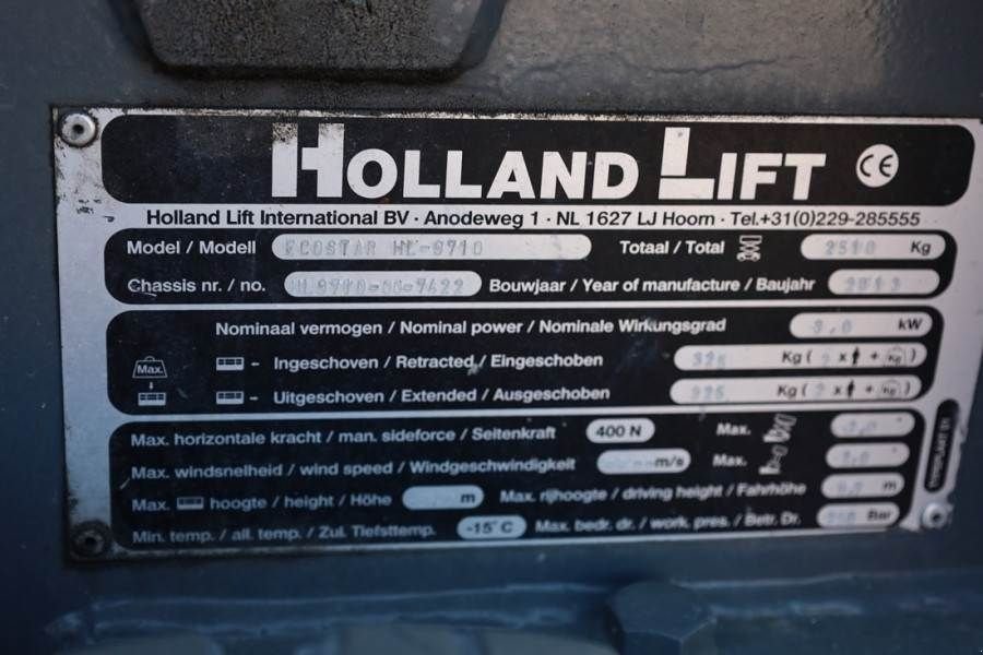 Teleskoparbeitsbühne tipa Holland Lift Ecostar HL-9710 Electric, 12m Working Height, 325k, Gebrauchtmaschine u Groenlo (Slika 7)