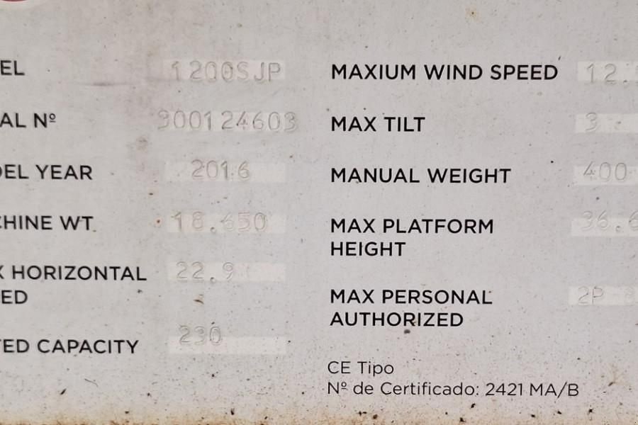 Teleskoparbeitsbühne tip JLG 1200SJP Diesel, 38.7m Working Height, 23.5m Reach,, Gebrauchtmaschine in Groenlo (Poză 8)