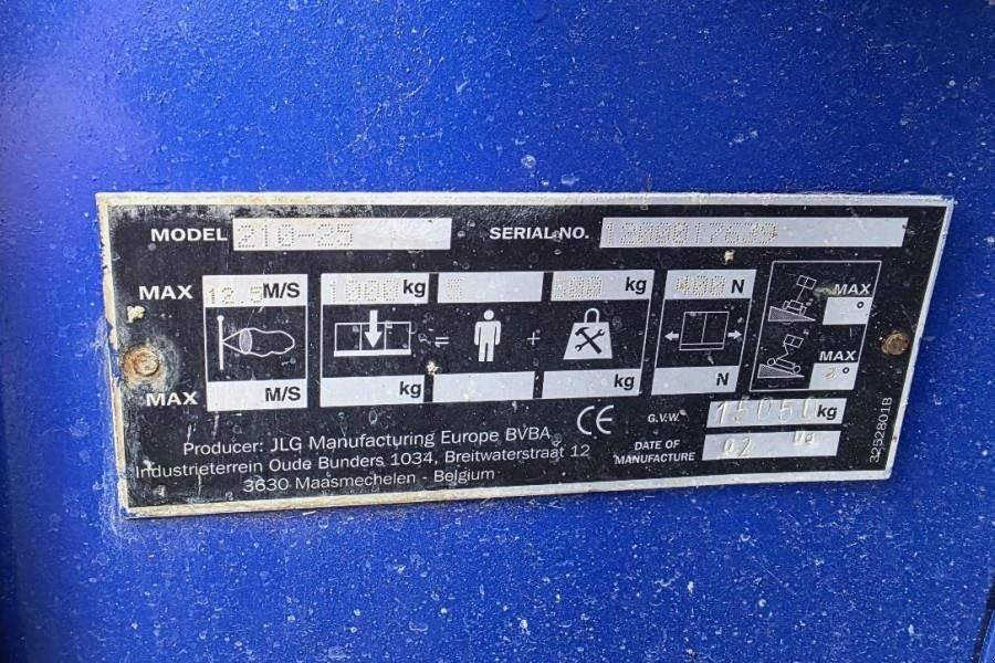 Teleskoparbeitsbühne tip JLG 210-25 Diesel, 4x4 Drive, 23m Working Height, 1000, Gebrauchtmaschine in Groenlo (Poză 8)