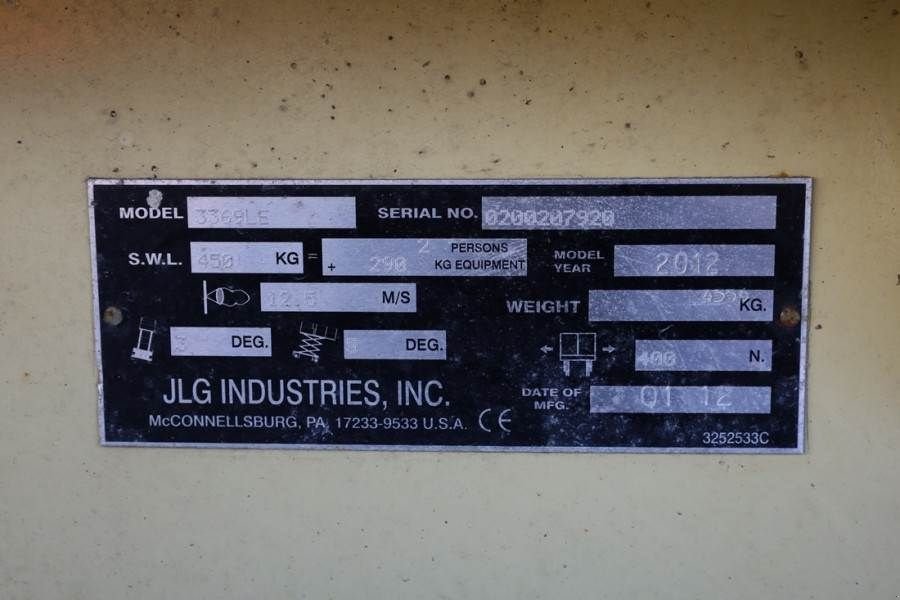Teleskoparbeitsbühne типа JLG 3369LE Electric, 12m Working Height, 450kg Capacit, Gebrauchtmaschine в Groenlo (Фотография 8)