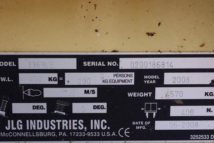Teleskoparbeitsbühne tip JLG 3369LE Electric, 12m Working Height, 450kg Capacit, Gebrauchtmaschine in Groenlo (Poză 7)