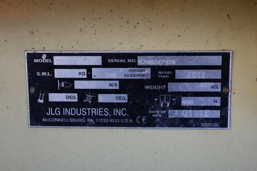 Teleskoparbeitsbühne del tipo JLG 3369LE Electric, 12m Working Height, 450kg Capacit, Gebrauchtmaschine In Groenlo (Immagine 7)