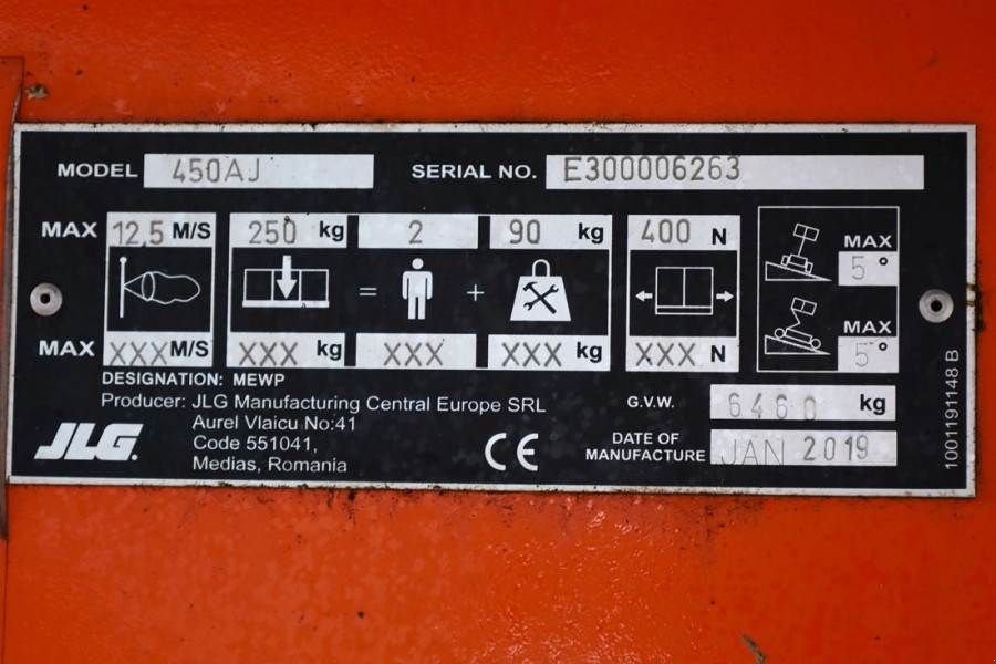 Teleskoparbeitsbühne типа JLG 450AJ Diesel, 4x4 Drive, 16m Working Height, 7.5m, Gebrauchtmaschine в Groenlo (Фотография 8)