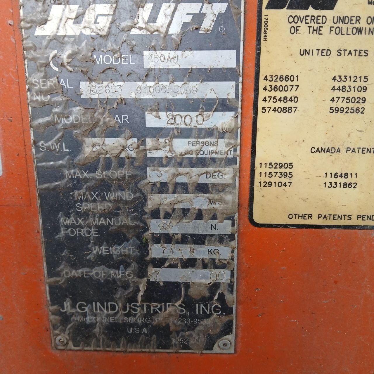 Teleskoparbeitsbühne tip JLG 450AJ, Gebrauchtmaschine in Alblasserdam (Poză 3)