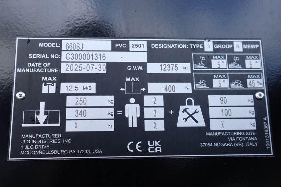 Teleskoparbeitsbühne типа JLG 660SJ Quad Tracks Also Available For Rent, New, Di, Gebrauchtmaschine в Groenlo (Фотография 7)