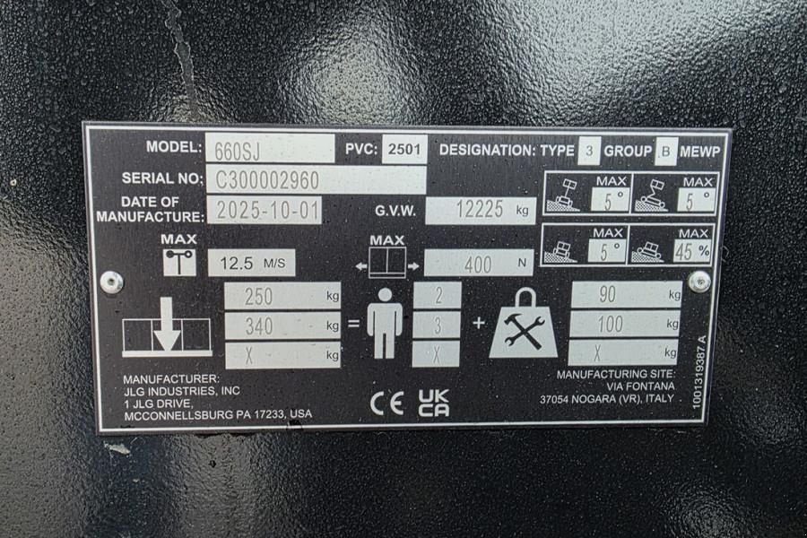 Teleskoparbeitsbühne of the type JLG 660SJ Quad Tracks Also Available For Rent, New, Di, Gebrauchtmaschine in Groenlo (Picture 7)