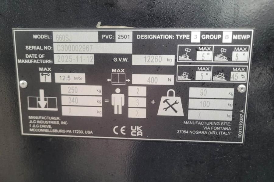 Teleskoparbeitsbühne от тип JLG 660SJ Quad Tracks Also Available For Rent, New, Di, Gebrauchtmaschine в Groenlo (Снимка 7)