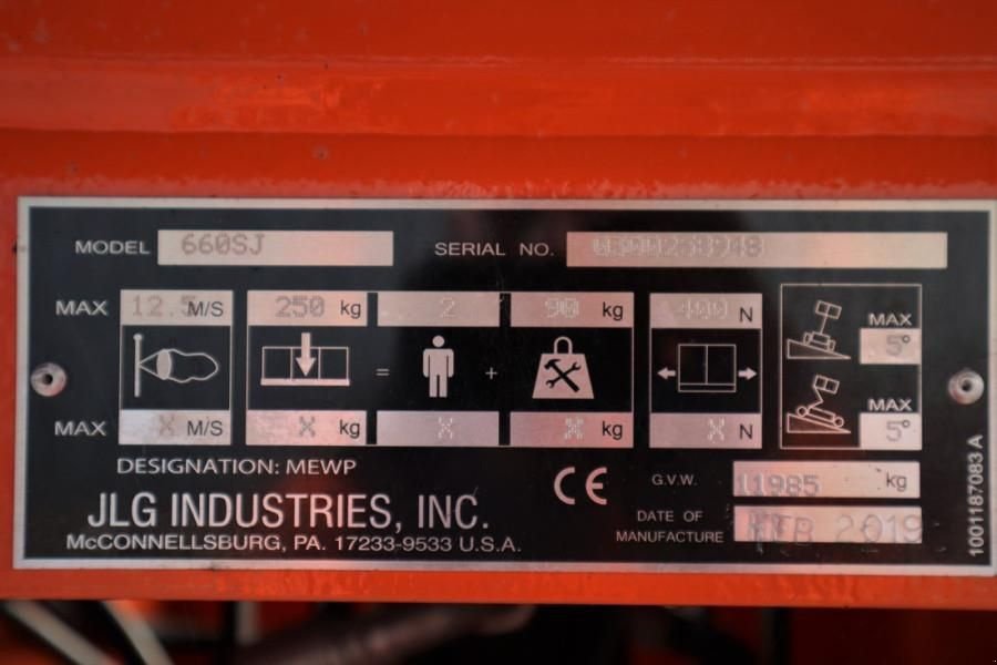 Teleskoparbeitsbühne del tipo JLG 660SJ Valid Inspection, *Guarantee! Diesel, 4x4 Dr, Gebrauchtmaschine In Groenlo (Immagine 7)