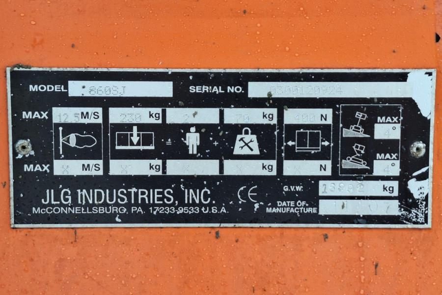 Teleskoparbeitsbühne типа JLG 860SJ Diesel, 4x4 Drive, 28.2m Working Height, 22., Gebrauchtmaschine в Groenlo (Фотография 7)