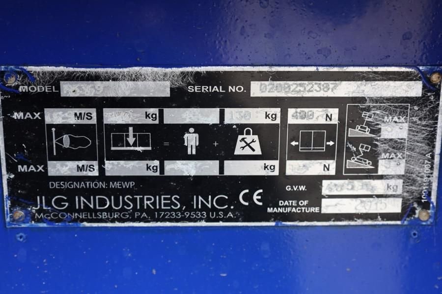 Teleskoparbeitsbühne tip JLG M3369 Hybrid, 12m Working Height, 450kg Capacity,, Gebrauchtmaschine in Groenlo (Poză 7)