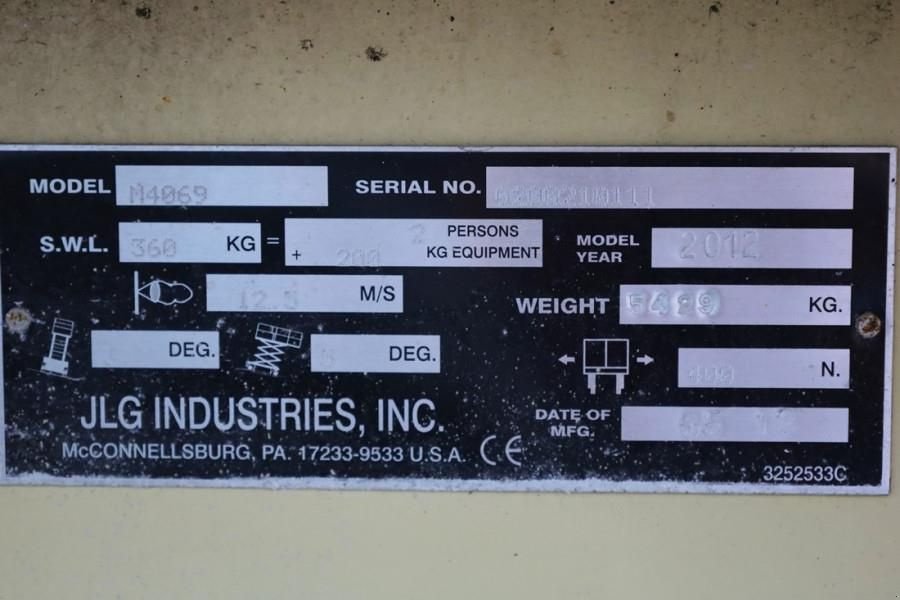 Teleskoparbeitsbühne Türe ait JLG M4069LE Hybrid, 14.2m Working Height, 360kg Capaci, Gebrauchtmaschine içinde Groenlo (resim 7)