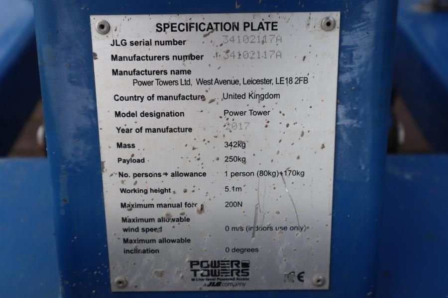 Teleskoparbeitsbühne of the type JLG Power Tower Electric, 5.10m Working Height, 250kg, Gebrauchtmaschine in Groenlo (Picture 7)
