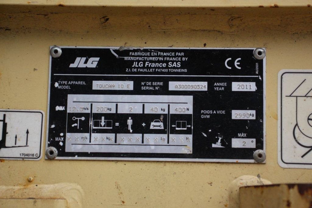 Teleskoparbeitsbühne typu JLG Toucan 10E, Gebrauchtmaschine v Antwerpen (Obrázok 10)
