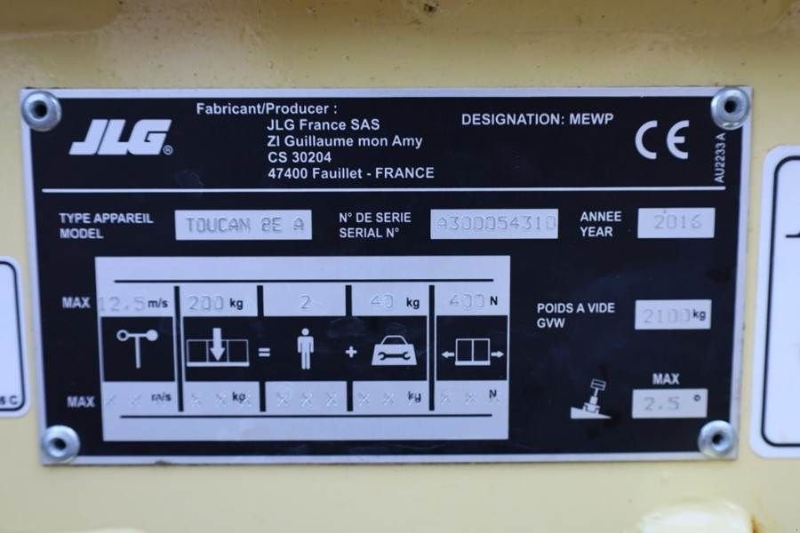 Teleskoparbeitsbühne типа JLG TOUCAN 8E A Electric, 8.2m Working Height, 2.65m R, Gebrauchtmaschine в Groenlo (Фотография 7)