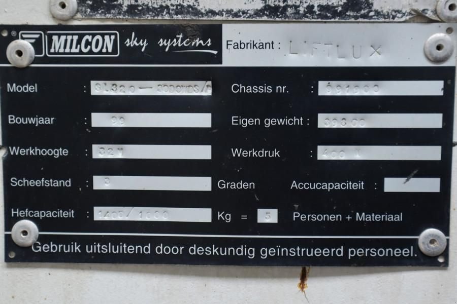 Teleskoparbeitsbühne типа Liftlux SL320-30DS Diesel, 4x4 Drive, 34m Working Height,, Gebrauchtmaschine в Groenlo (Фотография 7)