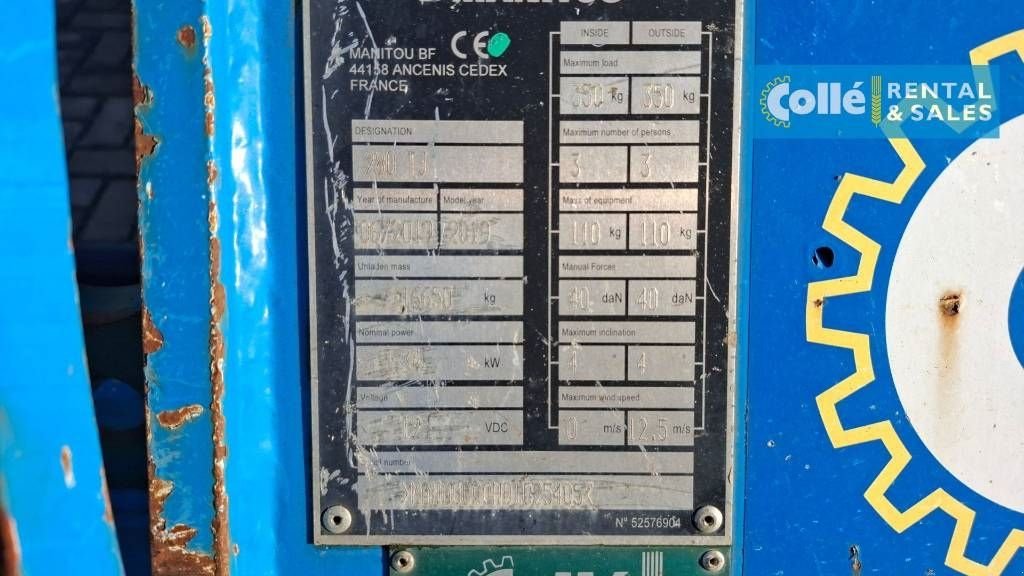 Teleskoparbeitsbühne tip Manitou 280 TJ 2019, Gebrauchtmaschine in Sittard (Poză 9)