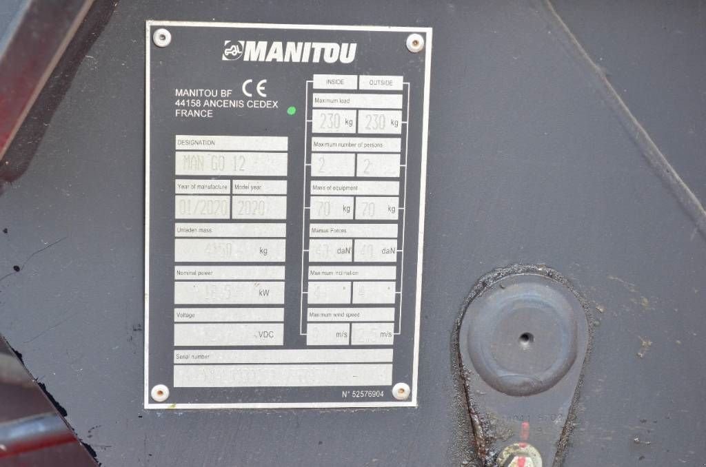 Teleskoparbeitsbühne tipa Manitou ManGo 12, Gebrauchtmaschine u Moerbeke (Slika 7)