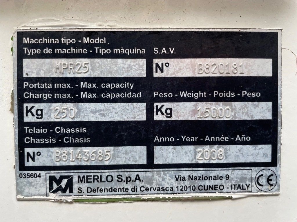 Teleskoparbeitsbühne типа Merlo MPR 25, Gebrauchtmaschine в WIJCHEN (Фотография 3)