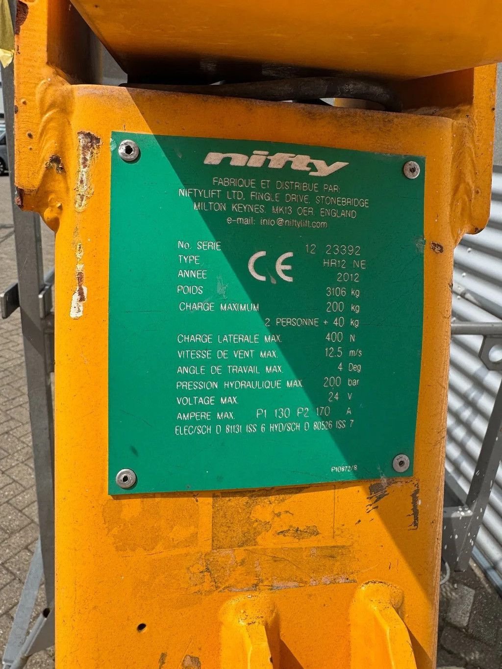 Teleskoparbeitsbühne tip Niftylift HR12NE Hoogwerker Knikarmhoogwerker, Gebrauchtmaschine in Hedel (Poză 5)