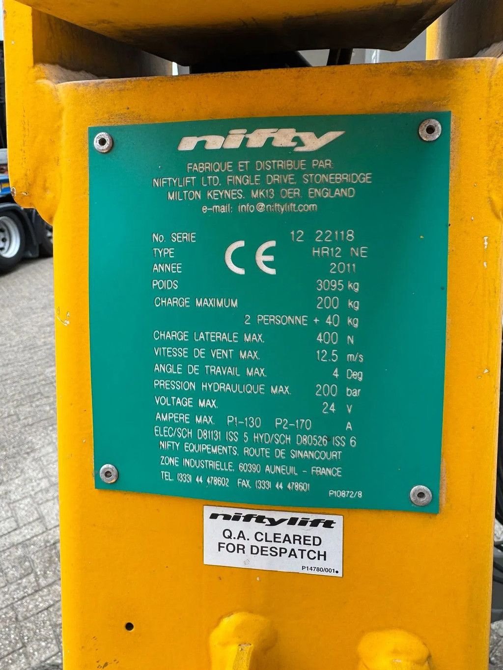 Teleskoparbeitsbühne типа Niftylift HR12NE Hoogwerker Knikarmhoogwerker, Gebrauchtmaschine в Hedel (Фотография 10)
