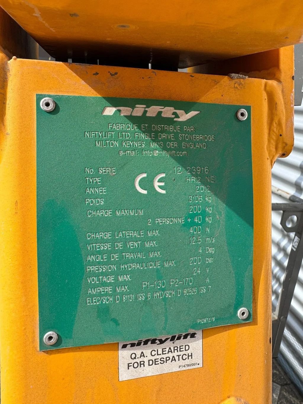 Teleskoparbeitsbühne vrste Niftylift HR12NE Hoogwerker Knikarmhoogwerker, Gebrauchtmaschine v Hedel (Slika 11)