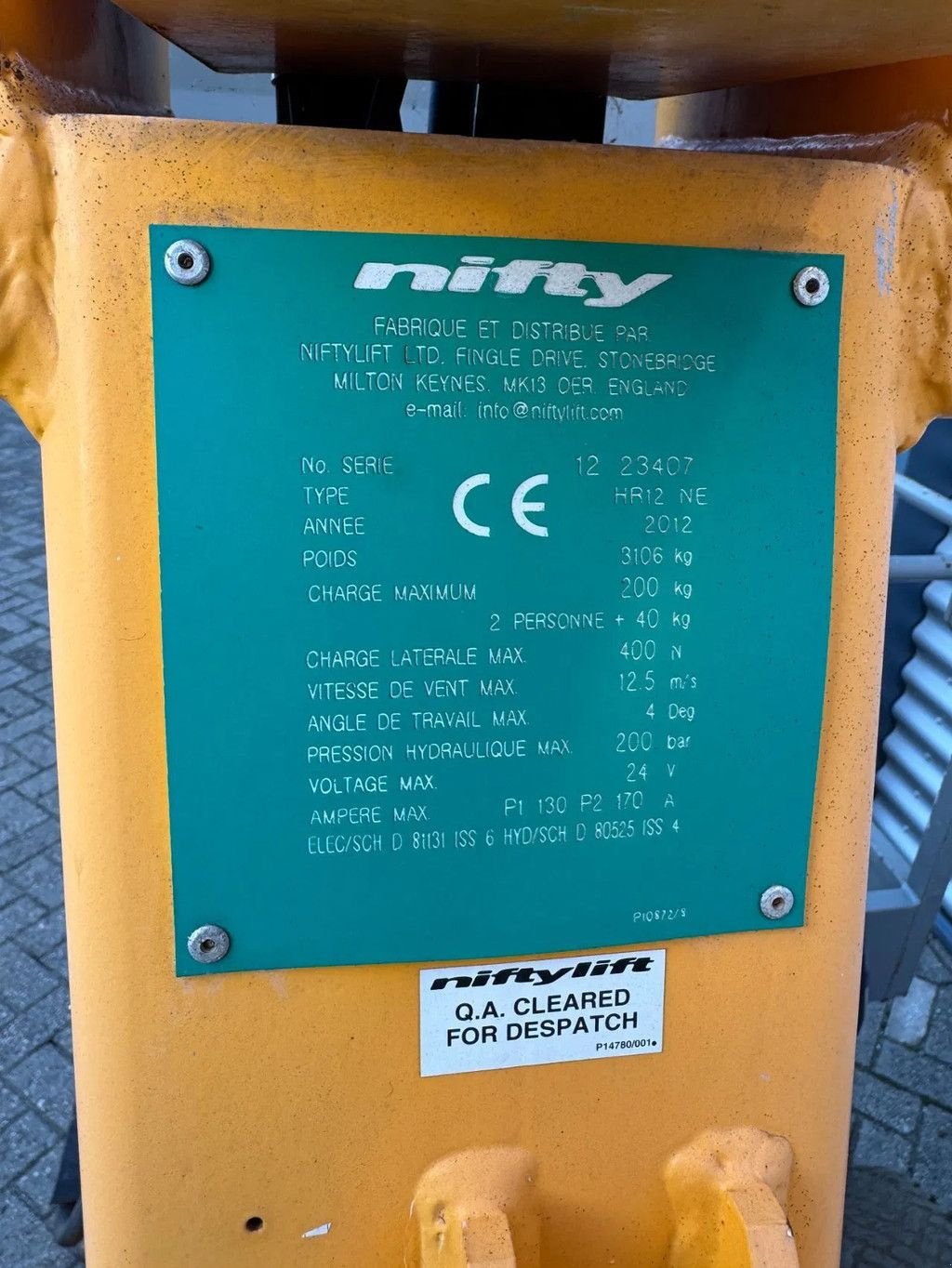 Teleskoparbeitsbühne типа Niftylift HR12NE Hoogwerker Knikarmhoogwerker, Gebrauchtmaschine в Hedel (Фотография 11)