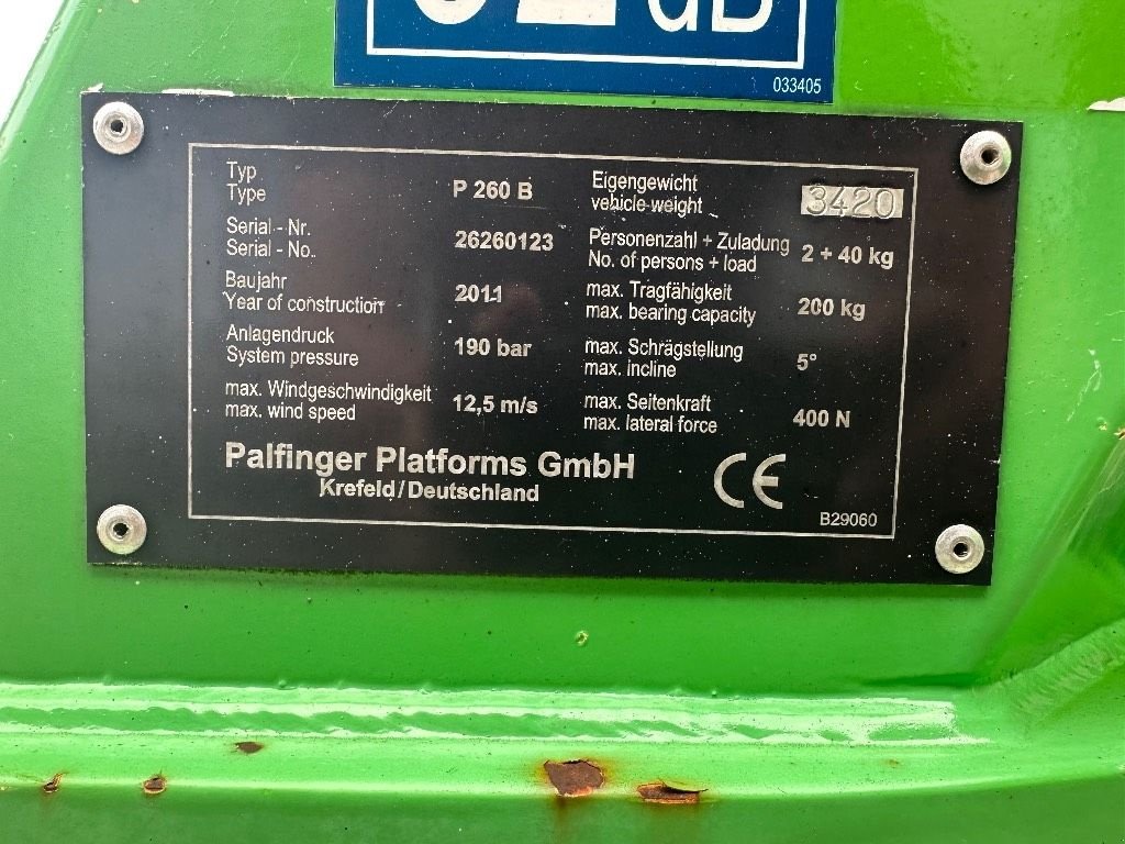 Teleskoparbeitsbühne des Typs Palfinger P 260 B op Nissan Cabstar, Gebrauchtmaschine in WIJCHEN (Bild 4)