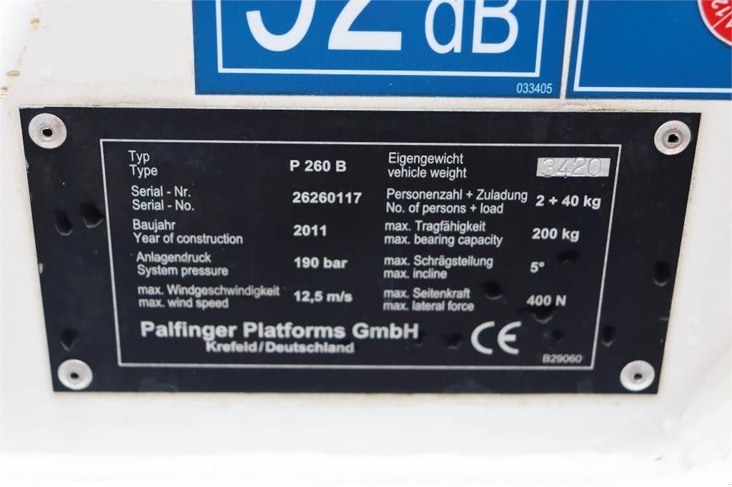 Teleskoparbeitsbühne типа Palfinger P260B Dutch Registration, Driving Licence B/3, Die, Gebrauchtmaschine в Groenlo (Фотография 7)
