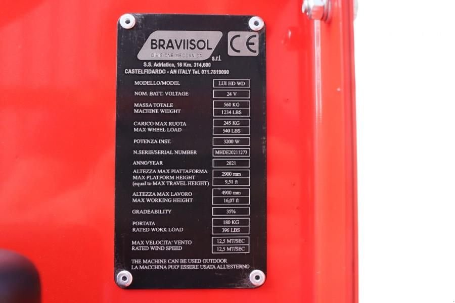 Teleskoparbeitsbühne tipa Sonstige Bravi LUI HD WD Leonardo New, Electric, 4.90m Working He, Gebrauchtmaschine u Groenlo (Slika 8)