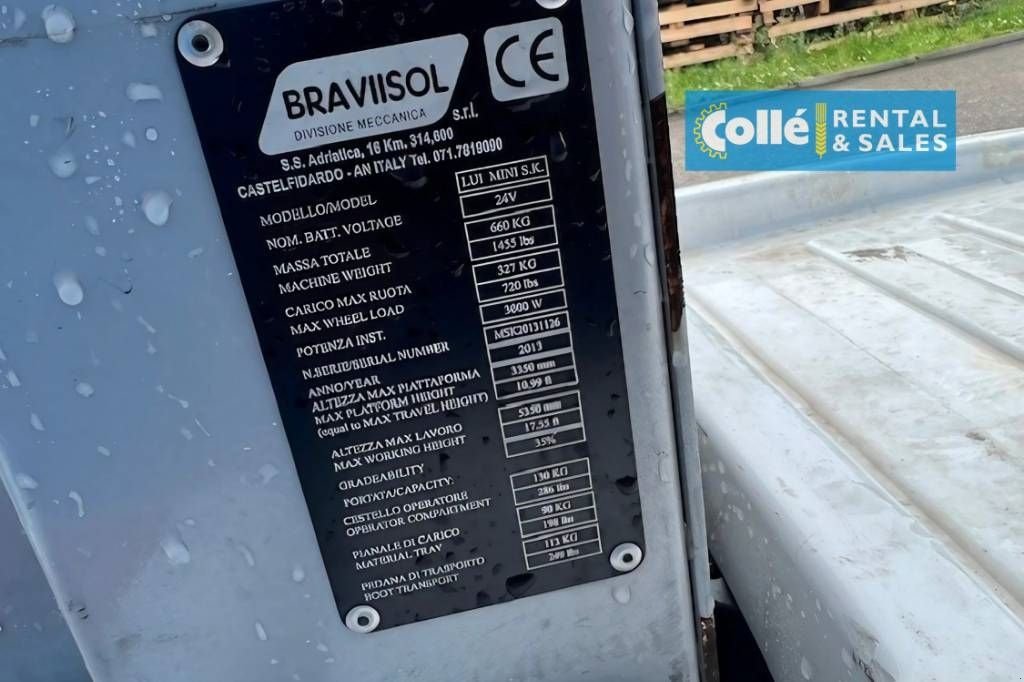Teleskoparbeitsbühne типа Sonstige Bravi Lui Mini SK 2013, Gebrauchtmaschine в Sittard (Фотография 8)