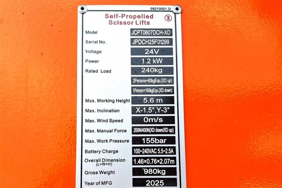 Teleskoparbeitsbühne του τύπου Sonstige Dingli JCPT0607DCH-XD Valid inspection, *Guarantee! Elect, Gebrauchtmaschine σε Groenlo (Φωτογραφία 8)