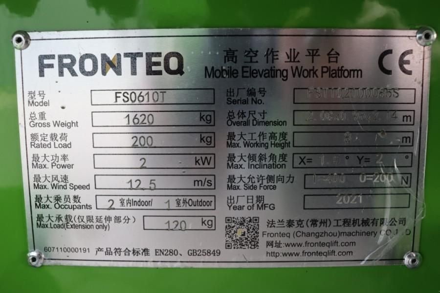 Teleskoparbeitsbühne tipa Sonstige Fronteq FS0610T CE Declaration, 6.7m Working Height, 200kg, Gebrauchtmaschine u Groenlo (Slika 7)