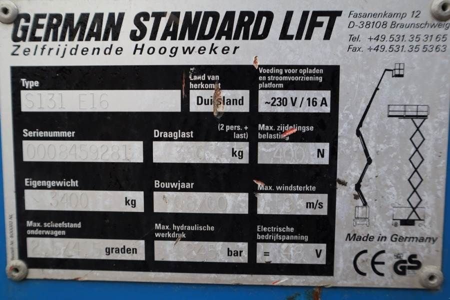 Teleskoparbeitsbühne типа Sonstige Gsl S131 E16 As-Is, Electric, 15.1m Working Height, Gebrauchtmaschine в Groenlo (Фотография 7)