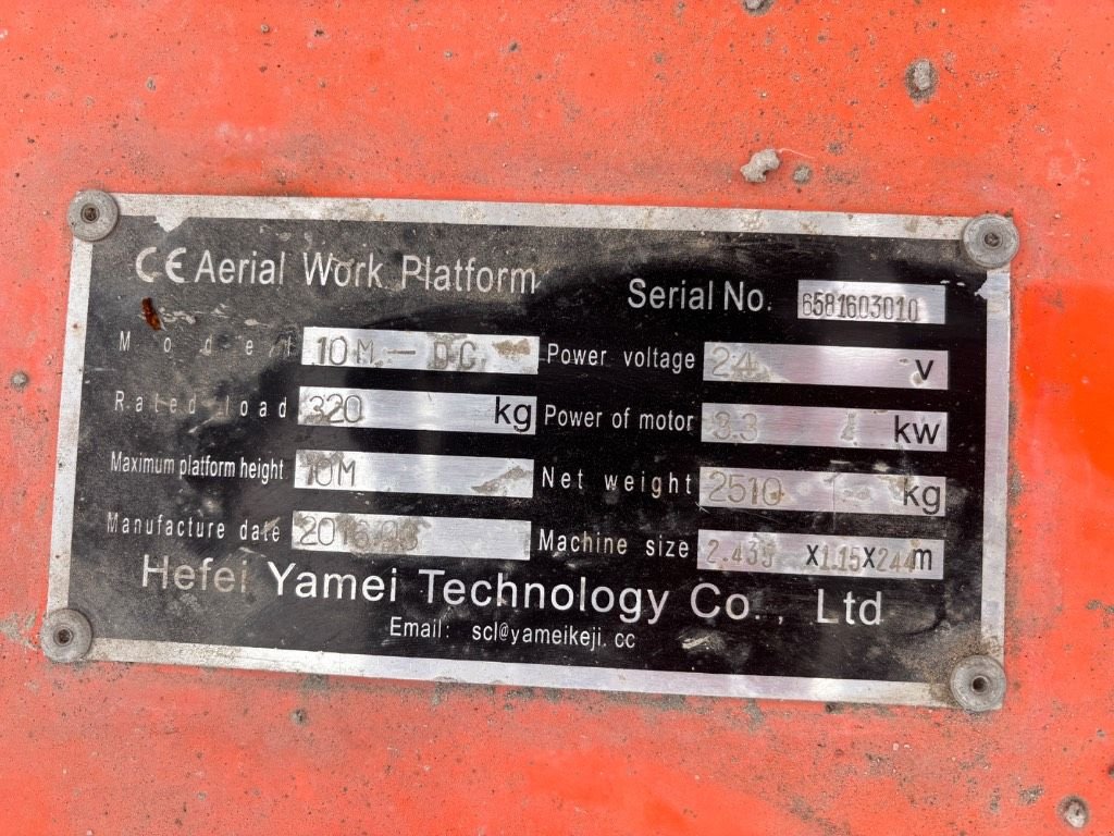 Teleskoparbeitsbühne типа Sonstige Hefei Yamei 10M-DC, Gebrauchtmaschine в Oud Gastel (Фотография 6)