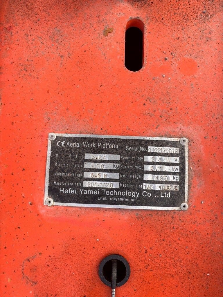 Teleskoparbeitsbühne typu Sonstige Hefei Yamei 5.8M, Gebrauchtmaschine w Oud Gastel (Zdjęcie 6)