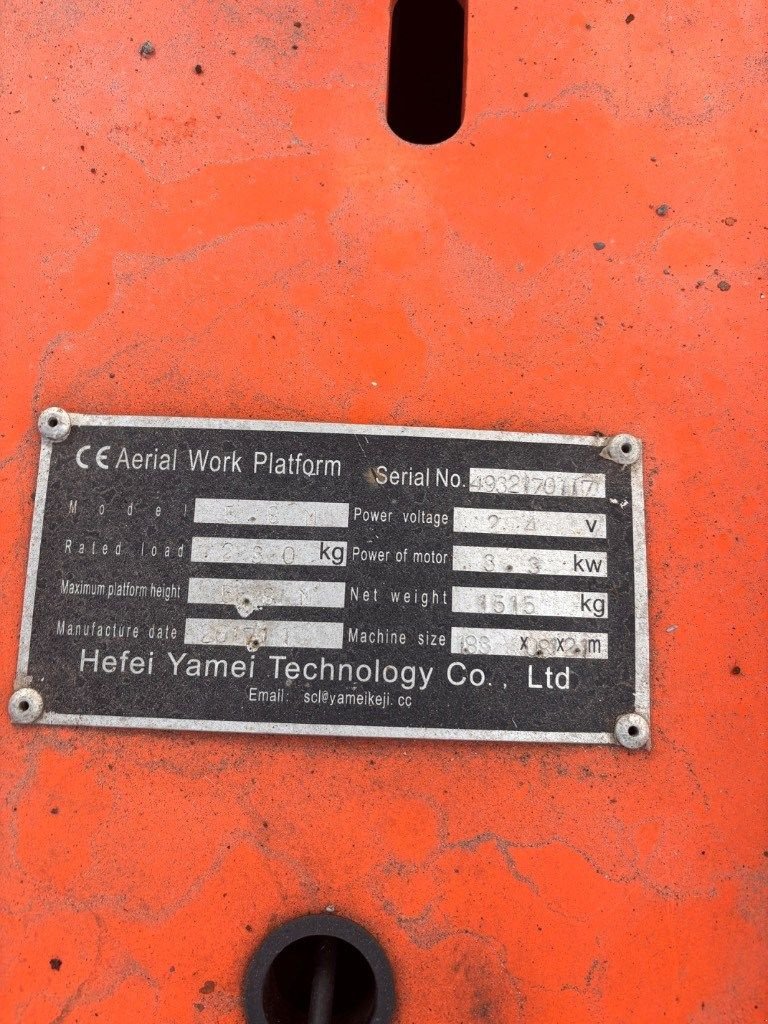 Teleskoparbeitsbühne typu Sonstige Hefei Yamei 5.8M, Gebrauchtmaschine w Oud Gastel (Zdjęcie 4)
