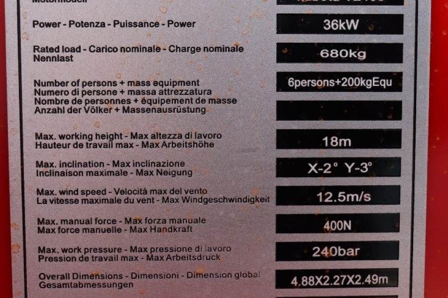 Teleskoparbeitsbühne типа Sonstige MAGNI DS1823RT New And Available Directly From Stock, Di, Gebrauchtmaschine в Groenlo (Фотография 7)