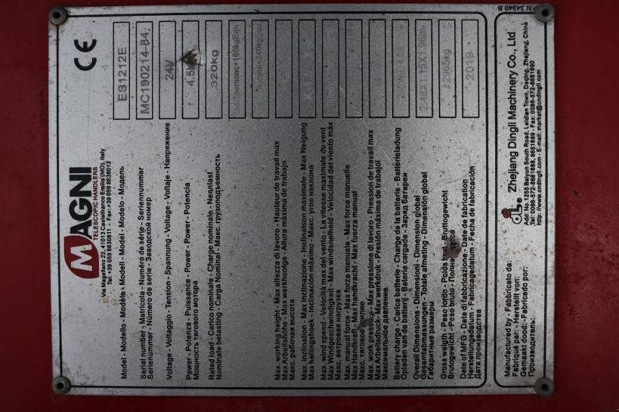Teleskoparbeitsbühne tip Sonstige MAGNI ES1212E Valid inspection, *Guarantee! Electric, 12, Gebrauchtmaschine in Groenlo (Poză 8)