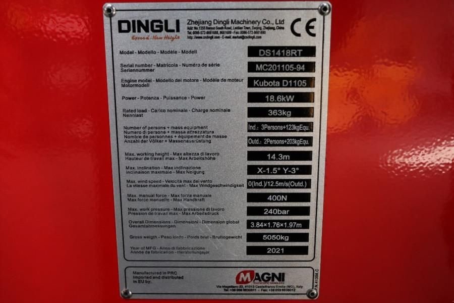 Teleskoparbeitsbühne of the type Sonstige MAGNI ES1418RT New And Available Directly From Stock, El, Gebrauchtmaschine in Groenlo (Picture 8)