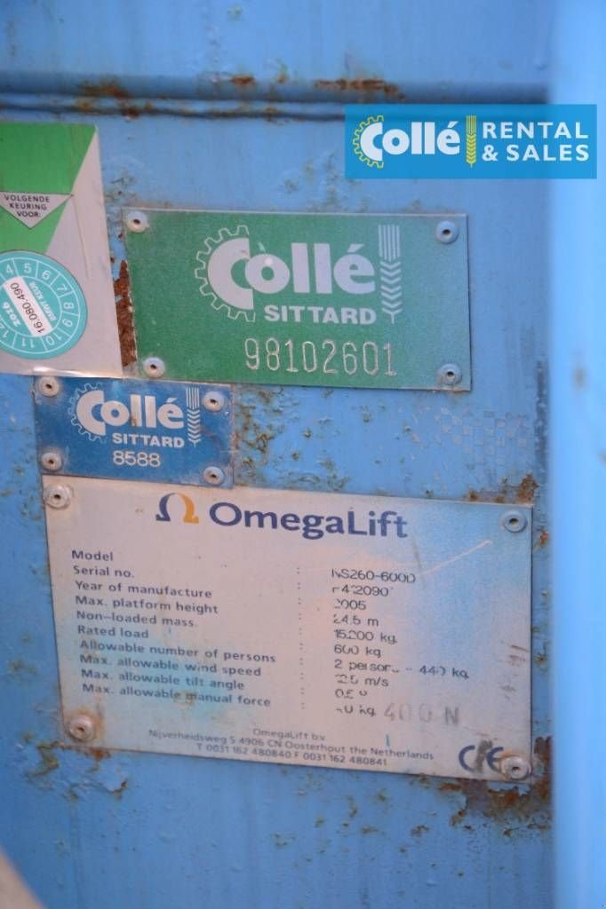 Teleskoparbeitsbühne типа Sonstige Omega NS260 2007, Gebrauchtmaschine в Sittard (Фотография 5)