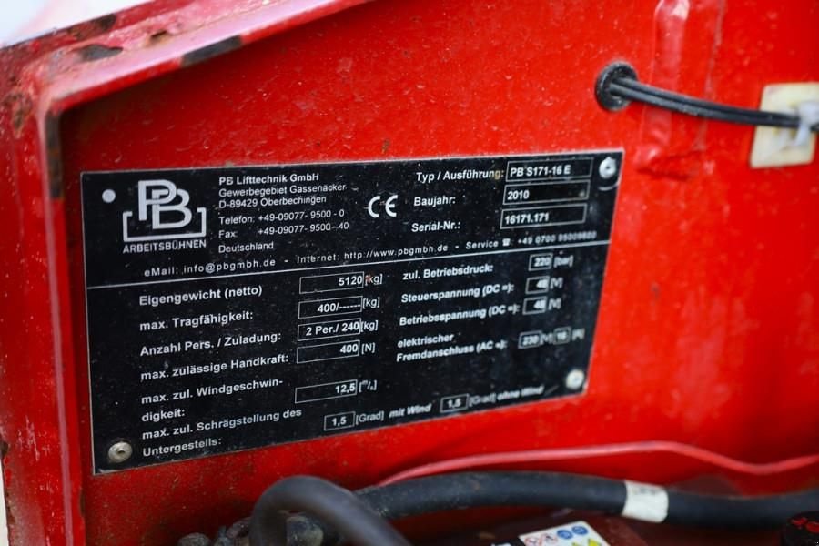 Teleskoparbeitsbühne tip Sonstige PB LIFT S171-16E Electric, 17.3m Working Height, 400k, Gebrauchtmaschine in Groenlo (Poză 7)