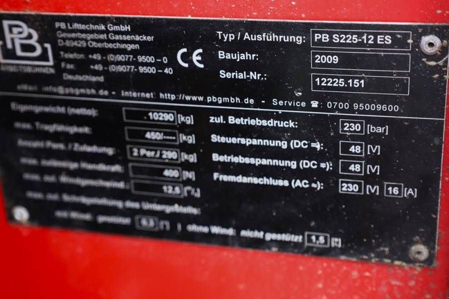Teleskoparbeitsbühne des Typs Sonstige PB LIFT S225-12ES Electric, 22.5m Working Height, 450, Gebrauchtmaschine in Groenlo (Bild 8)