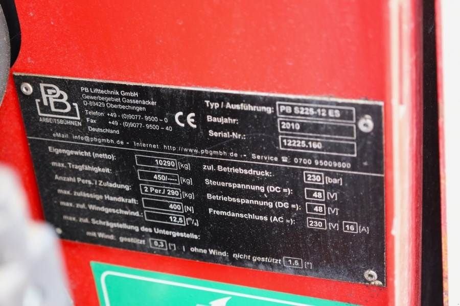 Teleskoparbeitsbühne des Typs Sonstige PB LIFT S225-12ES Electric, 22.5m Working Height, 450, Gebrauchtmaschine in Groenlo (Bild 7)