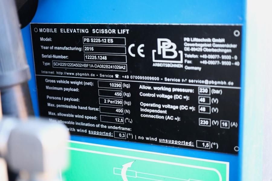 Teleskoparbeitsbühne des Typs Sonstige PB LIFT S225-12ES Electric, 22.5m Working Height, 450, Gebrauchtmaschine in Groenlo (Bild 7)