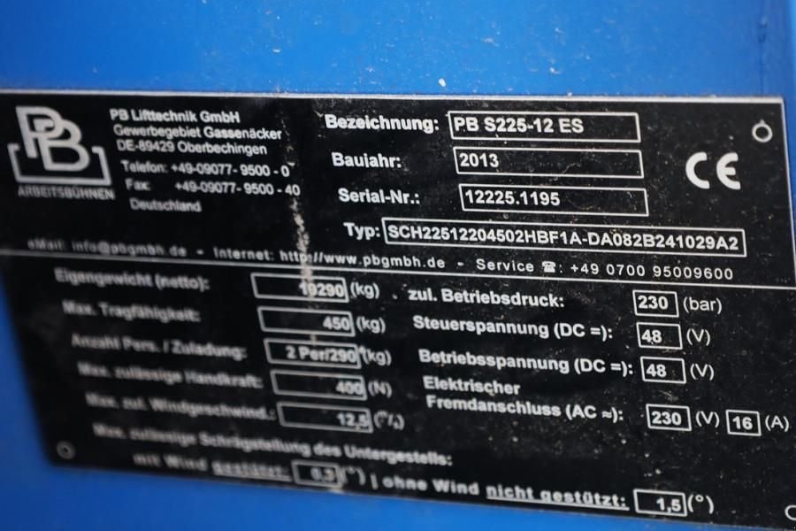 Teleskoparbeitsbühne of the type Sonstige PB LIFT S225-12ES Electric, 22.5m Working Height, 450, Gebrauchtmaschine in Groenlo (Picture 7)